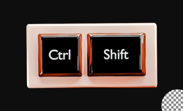 Renderización 3D con fondo transparente con la tecla Ctrl-shift