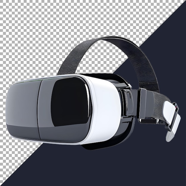 PSD renderización 3d de unas gafas de realidad virtual del metaverso en un fondo transparente generado por ai