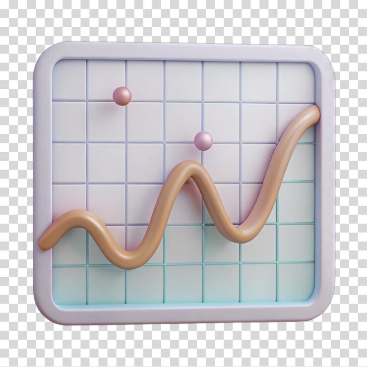 PSD renderización 3d del gráfico de visualización de datos abstractos