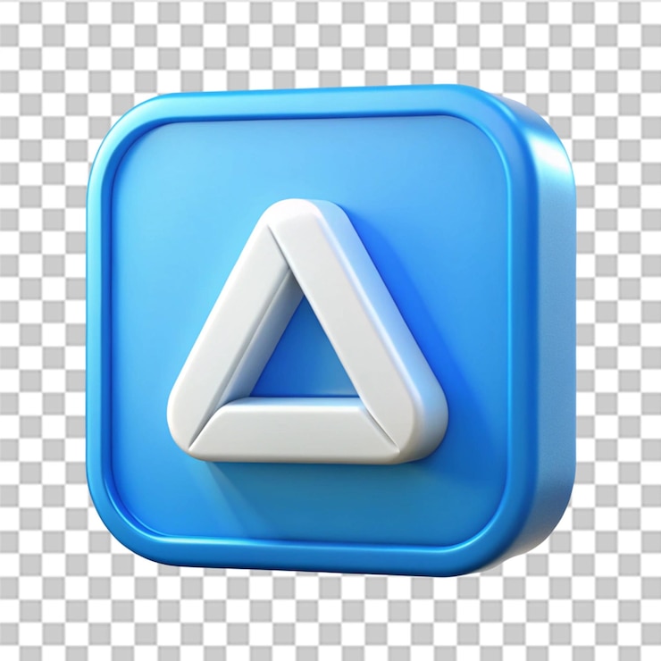 PSD renderización 3d icon aislado en fondo transparente