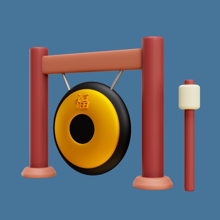 PSD renderización 3d del icono del año nuevo chino