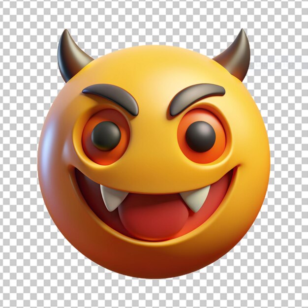 PSD renderización en 3d del icono de los emojis