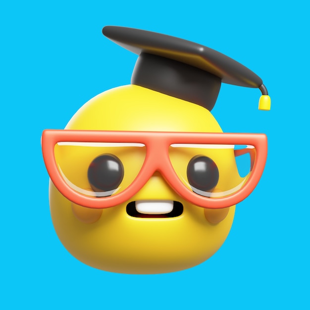 Renderización en 3D del icono de los emojis