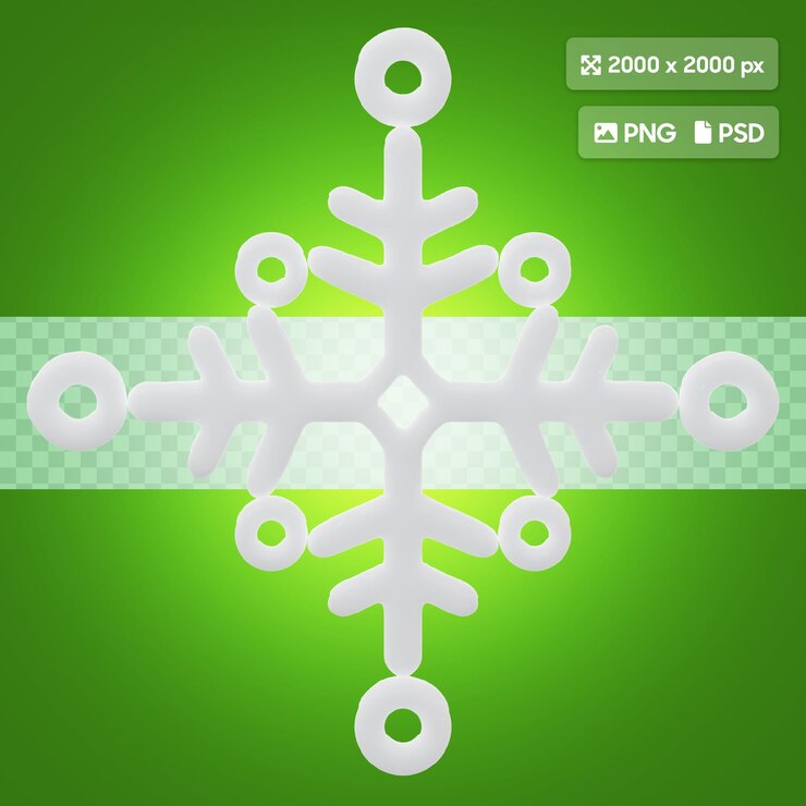 PSD renderización 3d del icono del globo de nieve de navidad