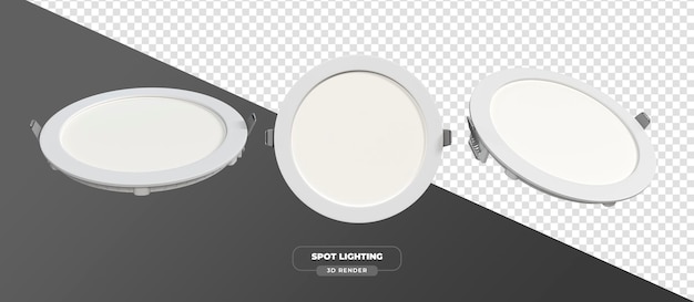 Renderización 3D de la iluminación de puntos