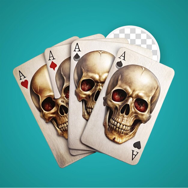 PSD renderización en 3d de un juego de cartas