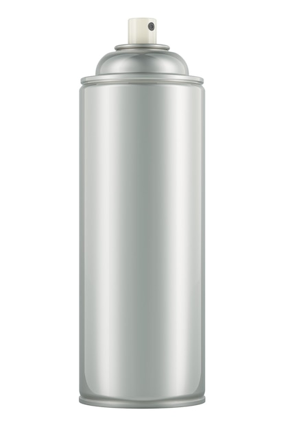 PSD renderización 3d de la lata de pintura en aerosol aislada sobre un fondo transparente