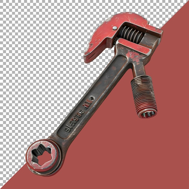 PSD renderización 3d de una llave de llave en un fondo transparente generado por ai