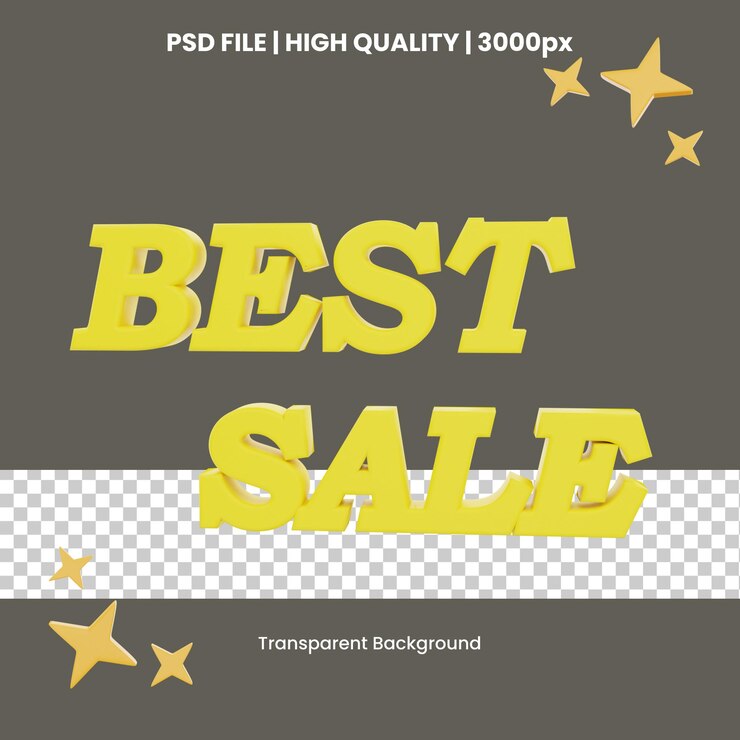 PSD renderización 3d mejor venta con estrellas icon objeto