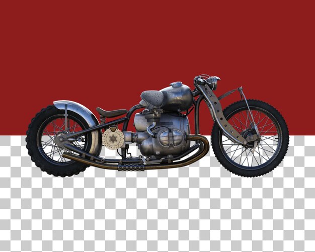 Renderización en 3d de una motocicleta