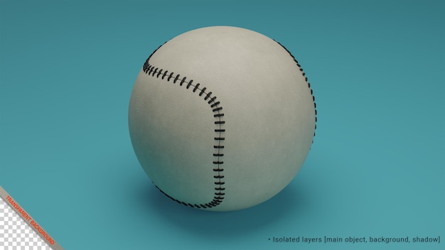 Renderización 3d de la pelota de béisbol