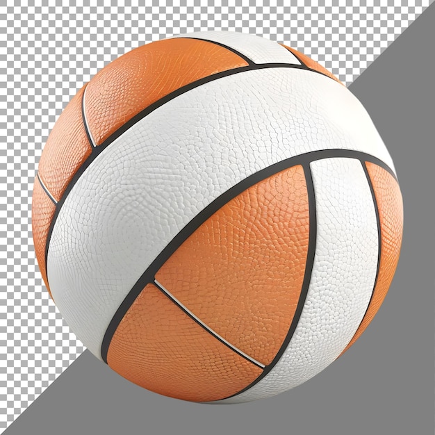 PSD renderización 3d de una pelota de voleibol de playa en un fondo transparente generada por ai