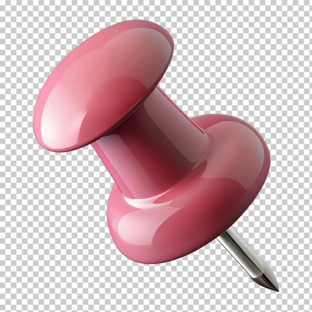 Renderización 3D de tacos de pulgar rosados aislados en un fondo transparente
