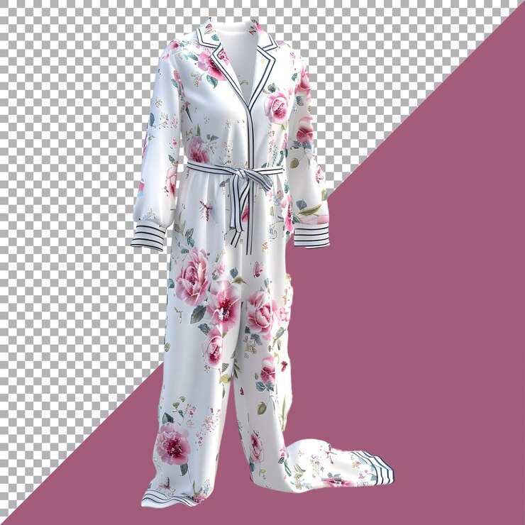 PSD renderización 3d de un traje de noche femenino en un fondo transparente generado por ai