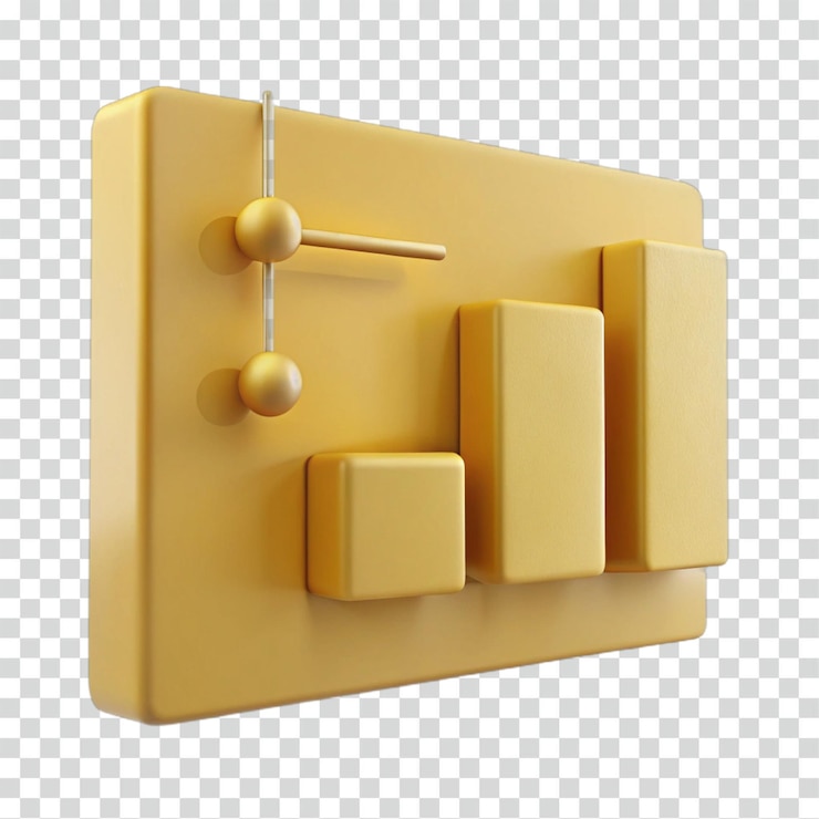 PSD renderización 3d de la visualización de datos abstractos con control ajustable