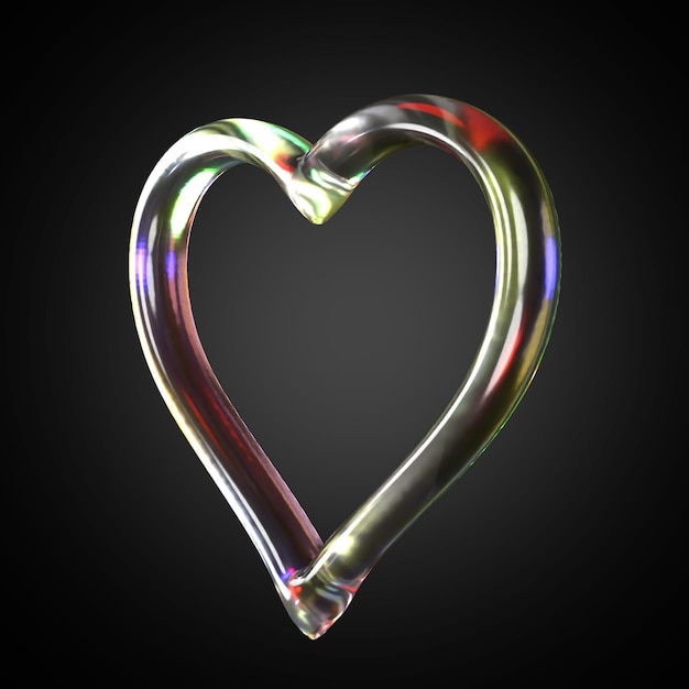 Renderización de amor en 3D