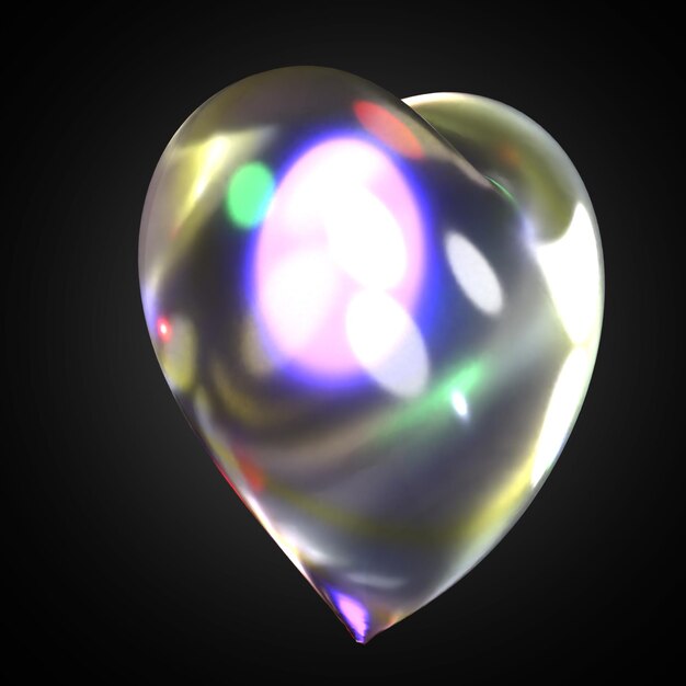Renderización de amor en 3D