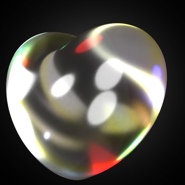 Renderización de amor en 3D
