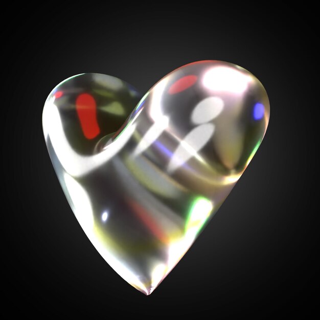 Renderización de amor en 3D