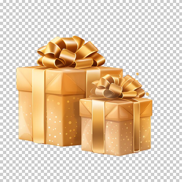 PSD renderización de cajas de regalos 3d aisladas en un fondo transparente