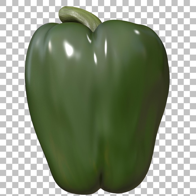 PSD renderización de frutas de pimienta en 3d