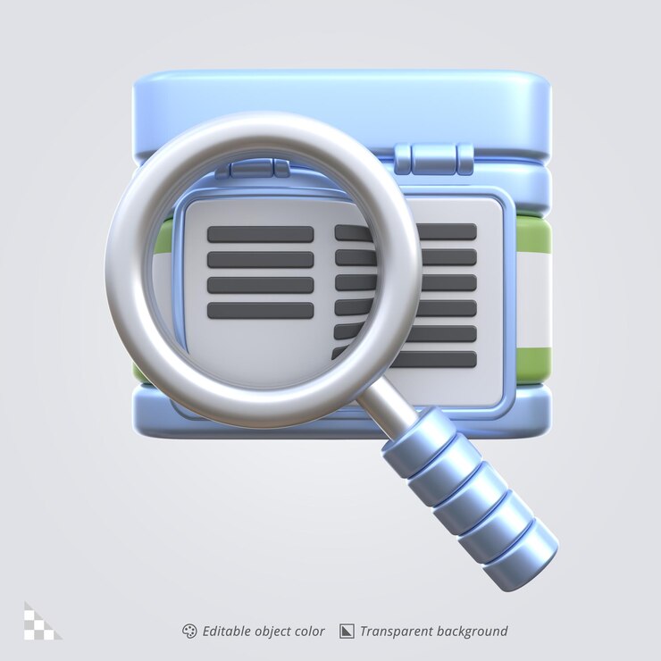 PSD renderización de íconos 3d de la comprobación de los ingredientes del producto