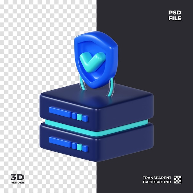 Renderización de íconos protegidos por datos 3d