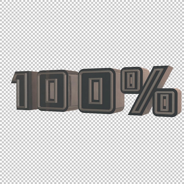 renderizado 100 por ciento 3d