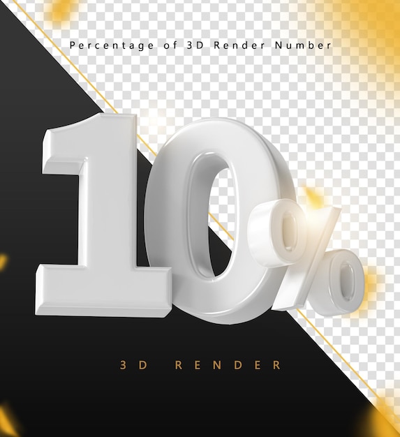 Renderizado en 3D 10 Número porcentual
