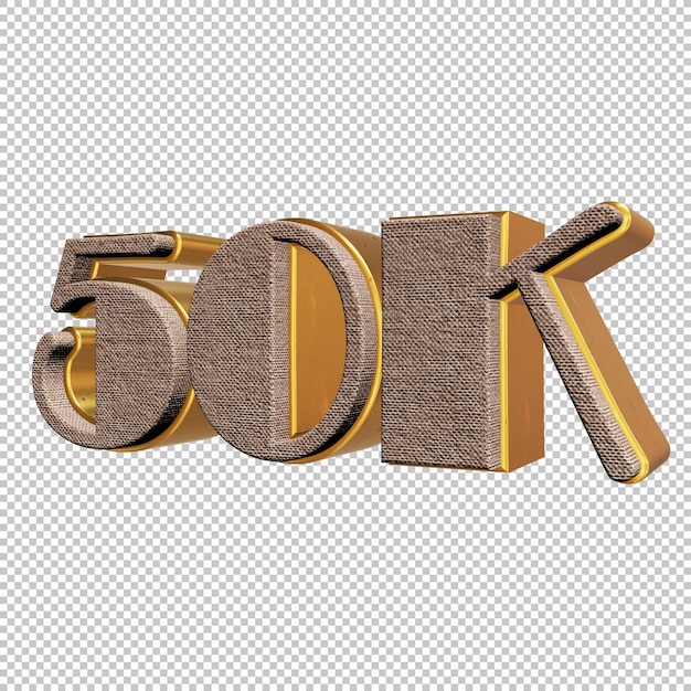 Renderizado 3d de 50k por ciento