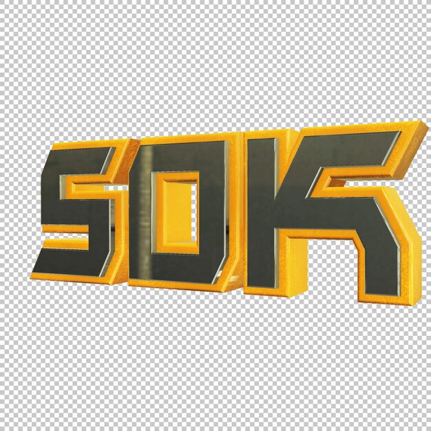 PSD renderizado 3d de 50k por ciento