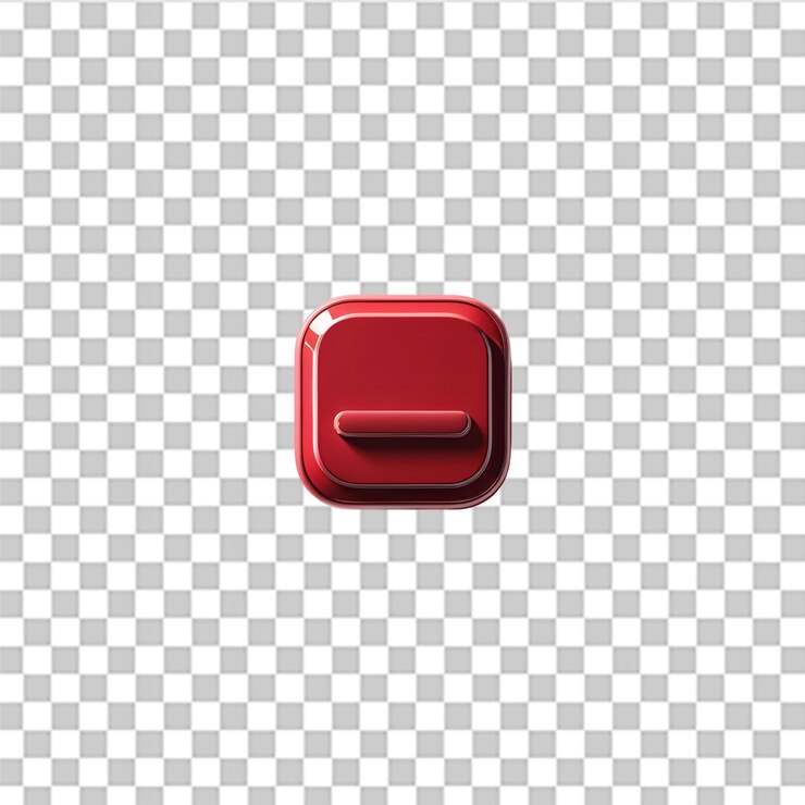 PSD renderizado 3d aislado del icono del botón de la tienda psd en fondo blanco para diseños de comercio electrónico y tecnología