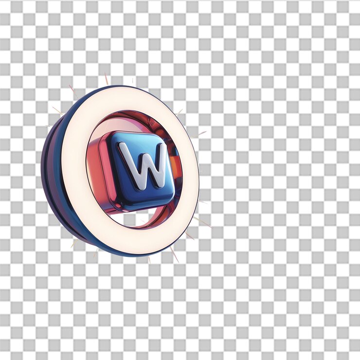 PSD renderizado 3d aislado de icono web psd para diseños en línea e internet