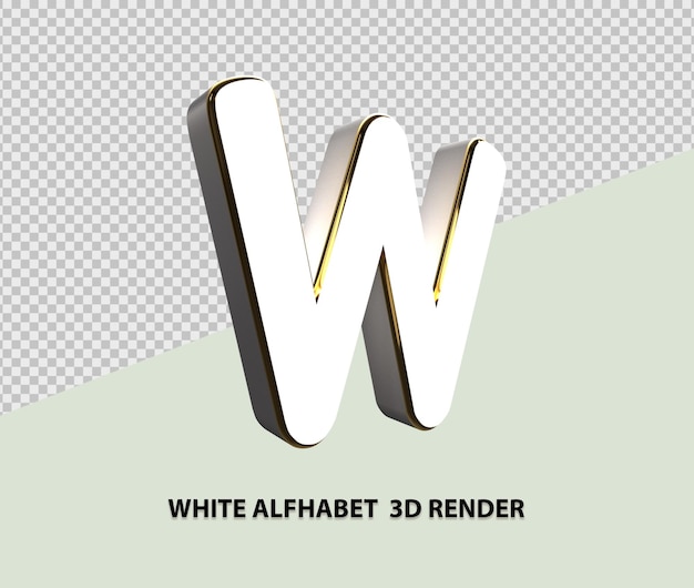 Renderizado 3D del alfabeto