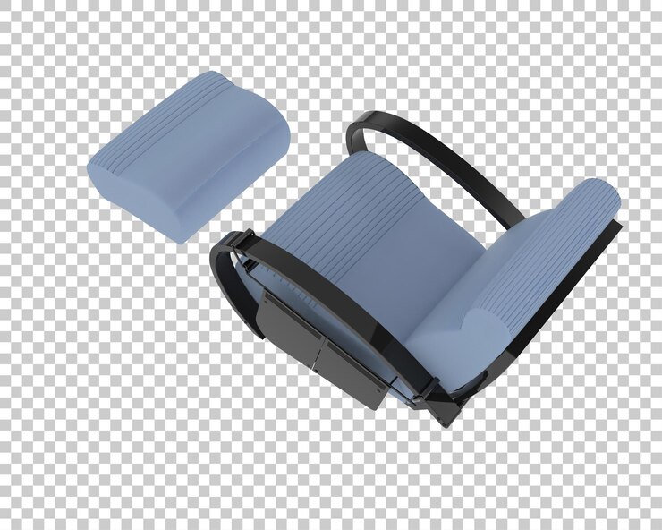 PSD renderizado en 3d de asientos de automóviles antiguos