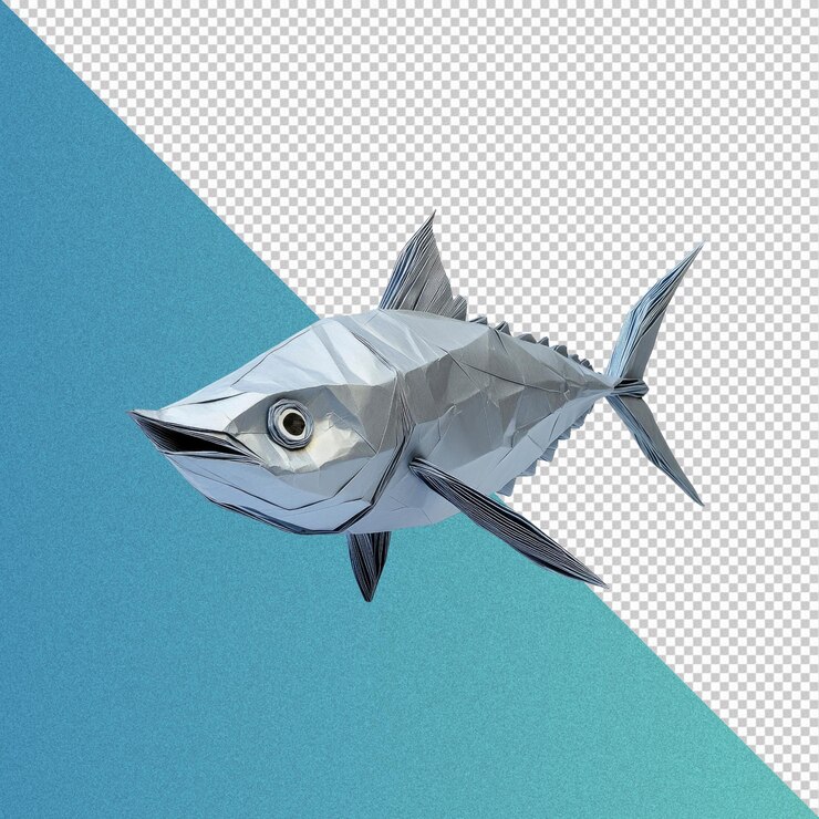 PSD renderizado en 3d de un atún