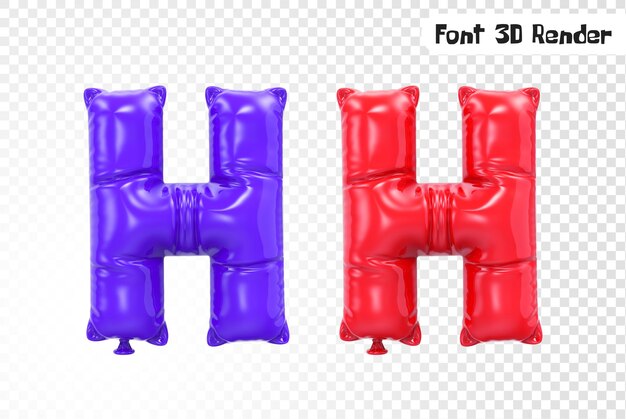 Renderizado en 3D con balón de fuente H