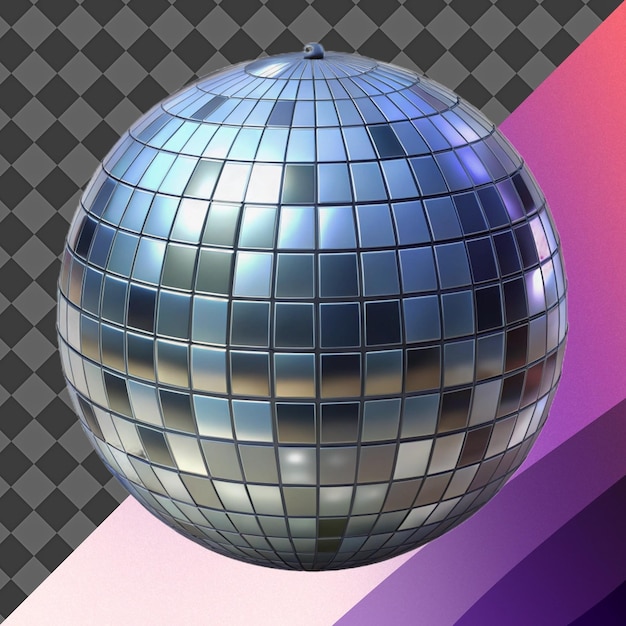 Renderizado en 3D de la bola de discoteca