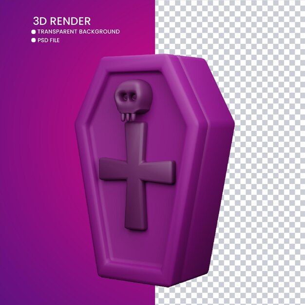 Renderizado 3d de cofre