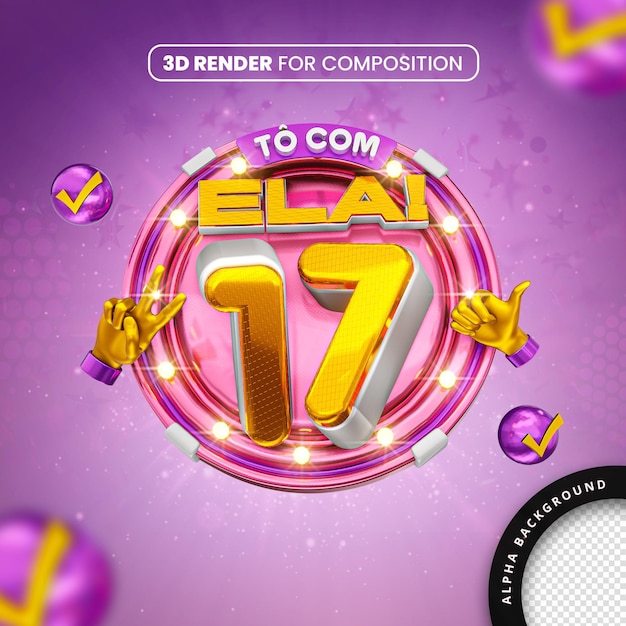 Renderizado en 3D para la composición de la 17a Campaña Electoral