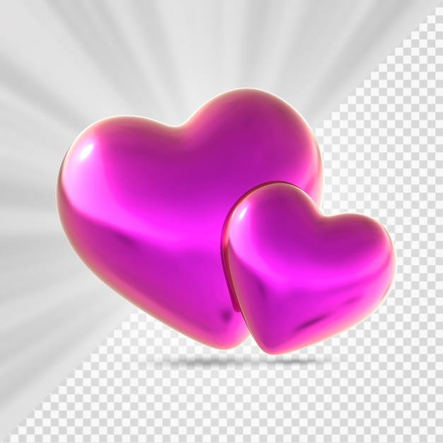 PSD renderizado 3d del corazón