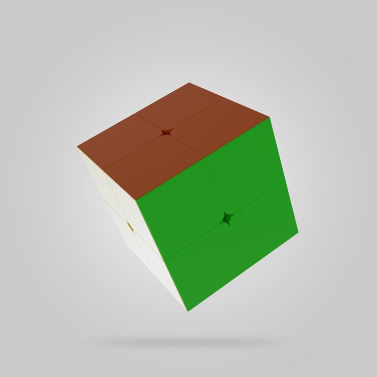 PSD renderizado en 3d del cubo de rubik