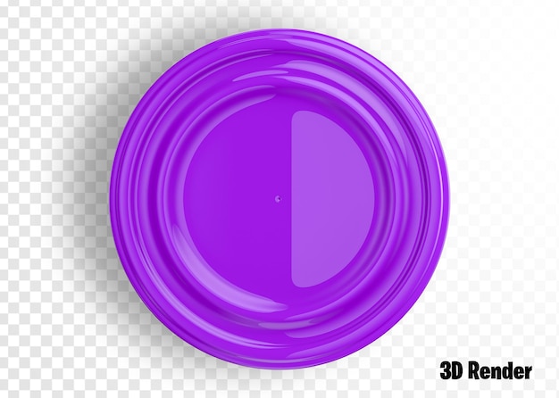 PSD renderizado 3d del diseño de la etiqueta