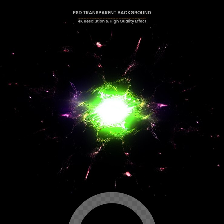 PSD renderizado 3d de fondo de luz fractal abstracto