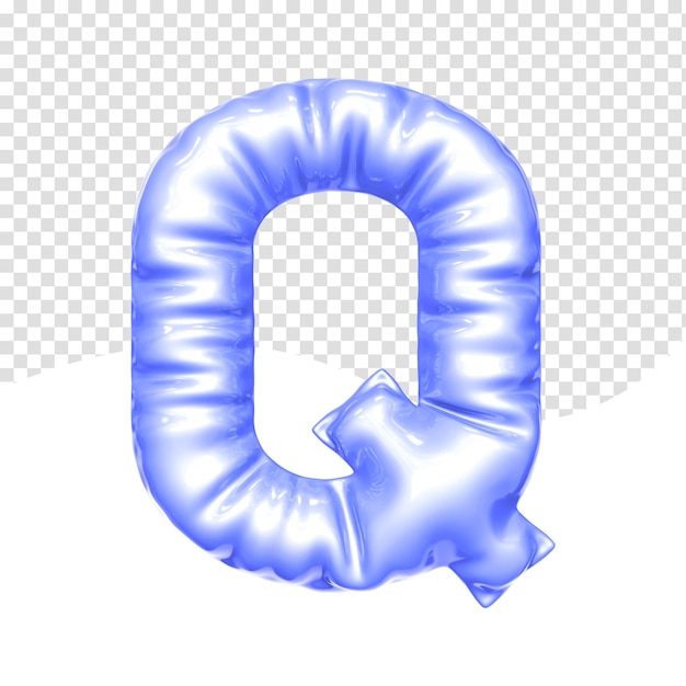 renderizado 3d de globo de letras