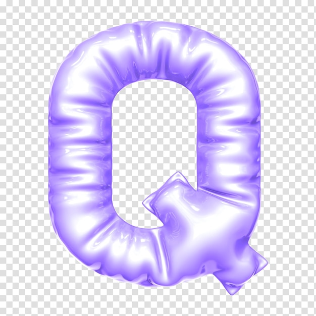 renderizado 3d de globo de letras