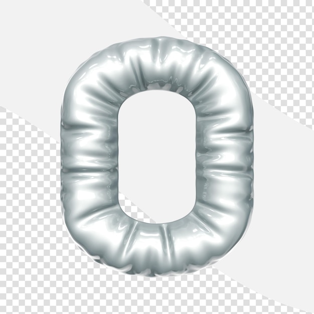 renderizado 3d de globo de letras
