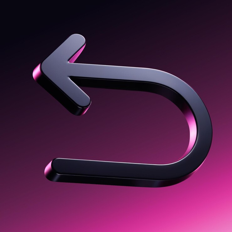 Renderizado en 3D del icono de fondo con superficie brillante y fondo rosado oscuro