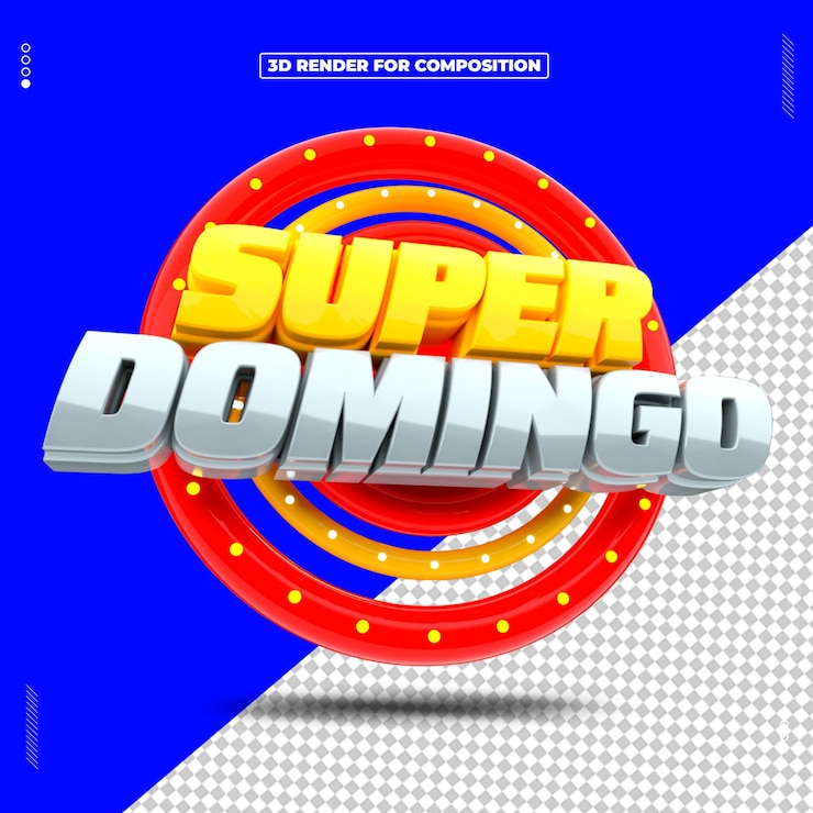 PSD renderizado en 3d de los medios sociales de los supermercados