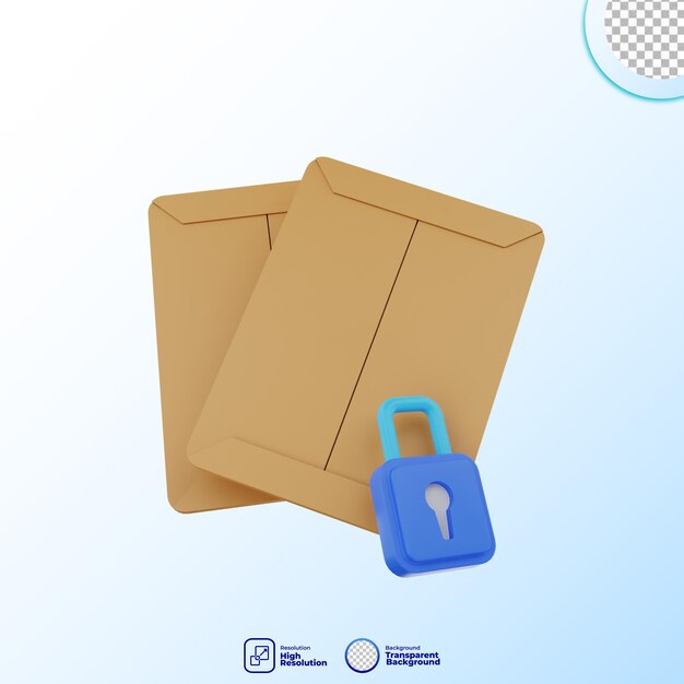 Renderizado en 3D de la nota del icono y de los impuestos